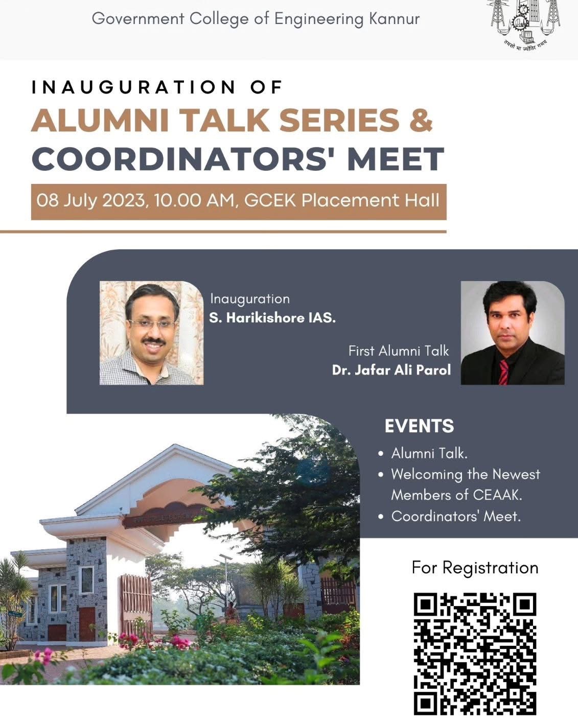 Inauguration of Alumni Talk Series